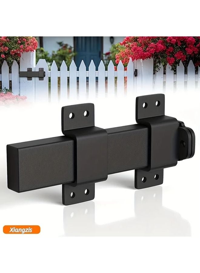 M520 7.5 Inch Heavy Duty Metal Sliding Door Latch Adjustable Rust Resistant Easy Installation - Image 1