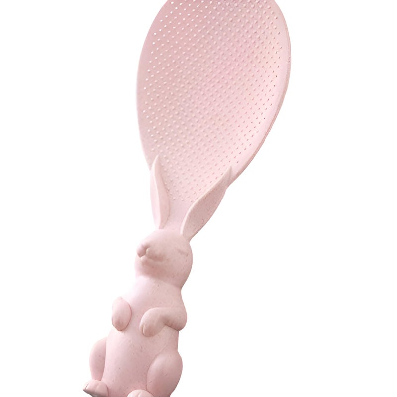 LEDHOLYT Rabbit Handle Non-Stick Silicone Rice Serving Shovel - Kitchen Utensil Rice Spoon for Rice Cooker & Cooking Tools(1 pcs) - Image 1