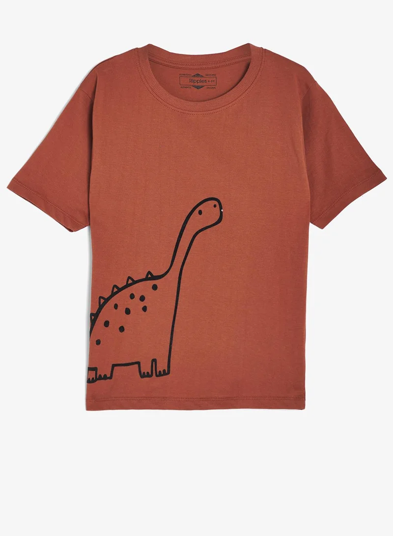 ريبلز مع نمشي Boys Round Neck T-shirt & Shorts Set