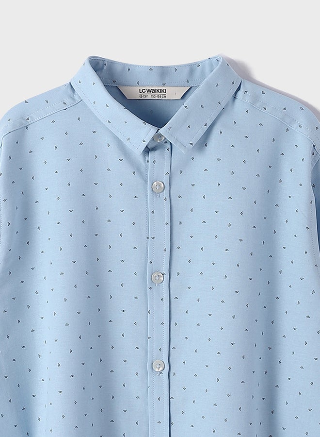 ال سي وايكيكي منقوشة قميص طويل الأكمام الصبي - Image 2