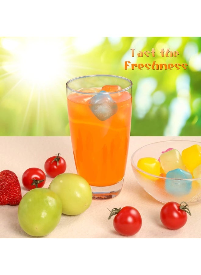 40 Pack Refreezable Reusable Ice Cubes – Non-Melting BPA-Free Plastic Cooling Cubes for Drinks, Coffee, Juice & Cocktails – Multi-Color Long-Lasting Fake Ice Cubes for Home Use, Parties, Travel & Coolers - Image 3