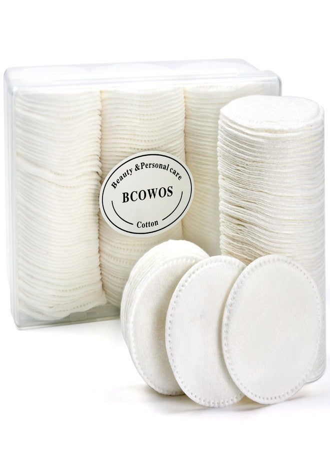Bcowos Cotton Rounds 160 Count, Cotton Pads for Face, Soft, Lint-Free, Super Absorbent Makeup Remover Pads for All Skin Types, Used for Removing Makeup, Applying Toners, Facial Cleansing, Nail Care - Image 1