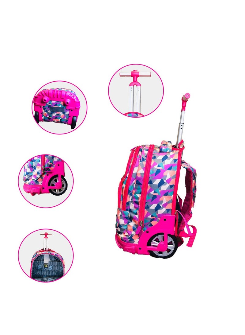 AODASI Trolley School Bag, School Bags for Girls and boys Trolley Bag for Students Travel Bag Trolley Luggage backpack multi useful - Image 2