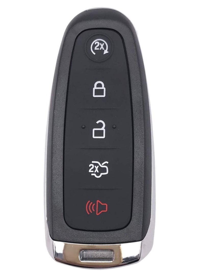 Rubik 5 Buttons Uncut key Cover for Ford Edge Escape Explorer Focus Flex Taurus Fusion Lincoln MKS MKT MKX CMX Navigator, Replacement Car Remote Control Key Fob Shell Case  - Image 2