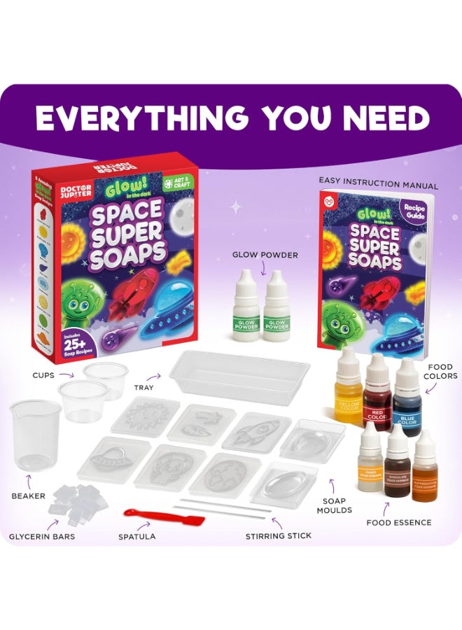 Doctor Jupiter Space Super Soaps - Soap Making Kit for Kids Ages 4+ | Science Kit for Kids 4-5-6–7-8-12 Year Olds | Birthday Gift Ideas for Boys & Girls, Space Toys, Summer Activities - Image 5