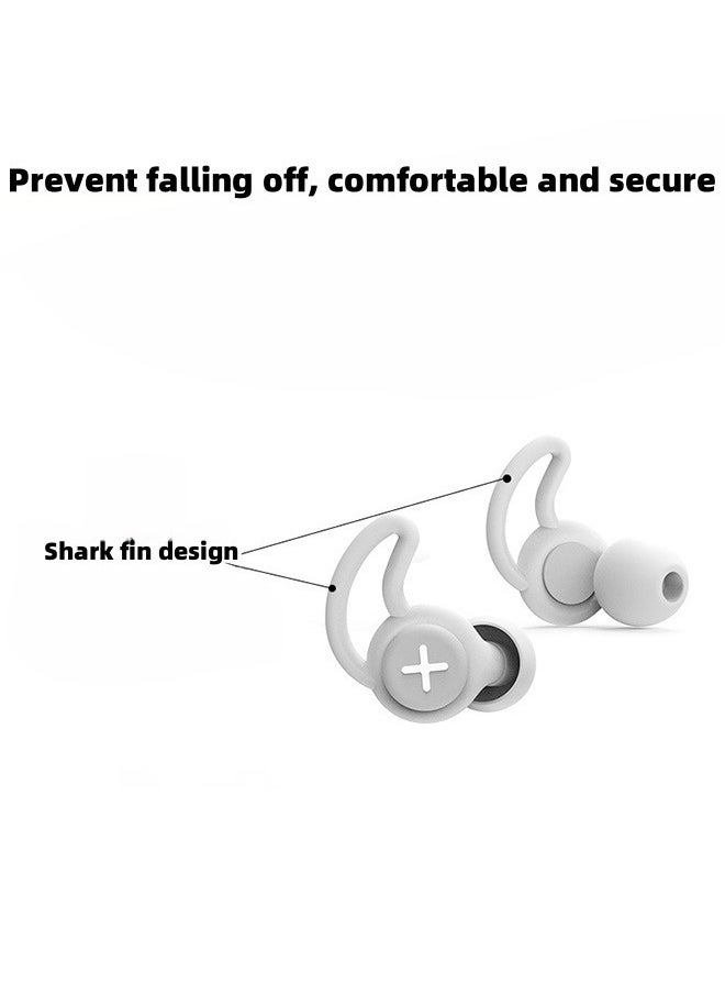 Earplugs for 40dB Noise Canceling Earplugs, Earplugs for Sleep, Noise Sensitive and Flying Hearing Protection (White)