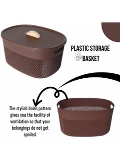 Nabhya Nabhya Storage Basket, Organizer For Toiletries, Beauty Products, etc (Pack Of 3) Storage Basket  - Image 5
