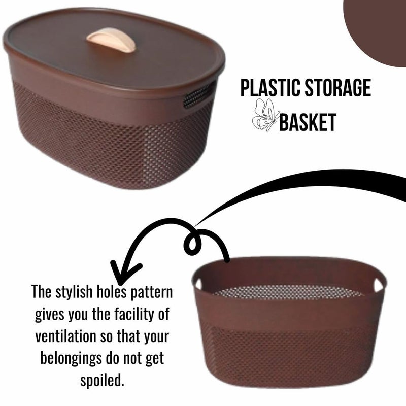 Nabhya Storage Basket, Organizer For Toiletries, Beauty Products, etc (Pack Of 3) Storage Basket - Image 5