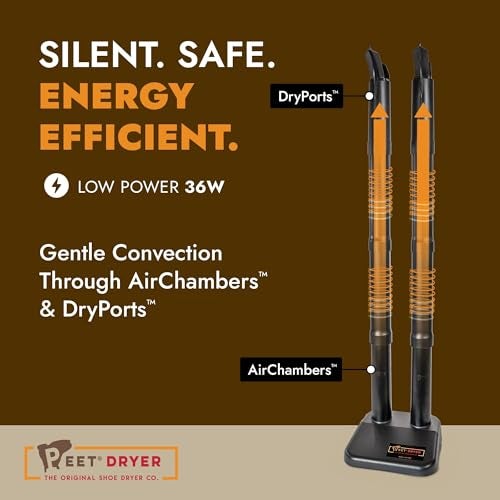 PEET, Wader, Electric Shoe Dryer with 2 Sets of 12" Extensions, Effective Drying for Waders, Tall Boots & Outdoor Gear, Made in USA - Image 3