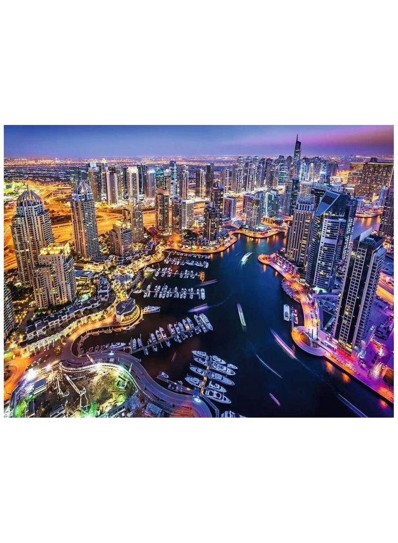 Anna 1000-Piece Colorful Cityscape Puzzle for Mind Development - Image 1