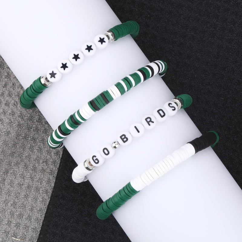 imani Bracelet Gift for Football Fans Cheerleader Go Birds Bracelet Green Eagles Fly Inspired Gameday Party Decor Outfits - Image 5