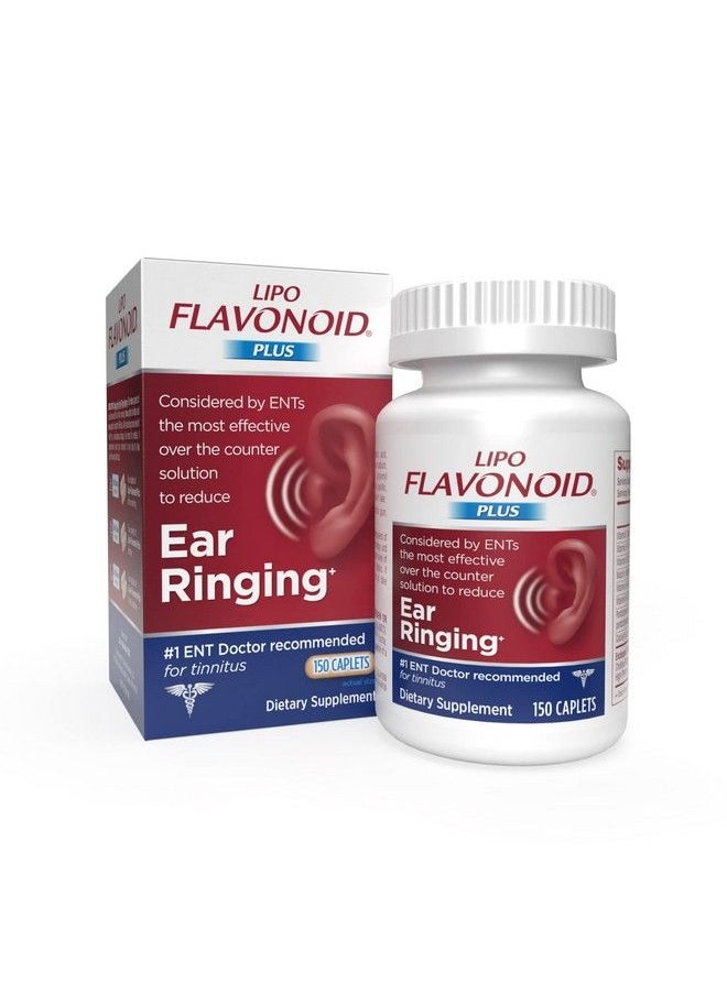 Lipo-Flavonoid - Plus Tinnitus Relief For Ringing Ears Otc Flavonoid Ear Health Vitamins Bioflavonoids & Vitamin C 150 Caplets - Image 1
