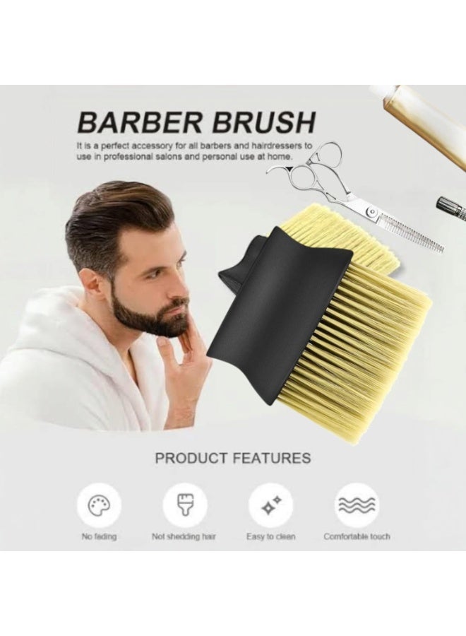 فرشاة تنظيف الشعر بعد الحلاقة شعيرات ناعمة ولمسة حانية مناسبة لصالونات التجميل والاستخدام الشخصي شعيرات طويلة - Image 4