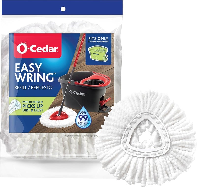 o cedar O-Cedar EasyWring Spin Mop Head Replacement (Pack of 6) | Machine Washable | Reusable | Packaging May Vary - Image 2