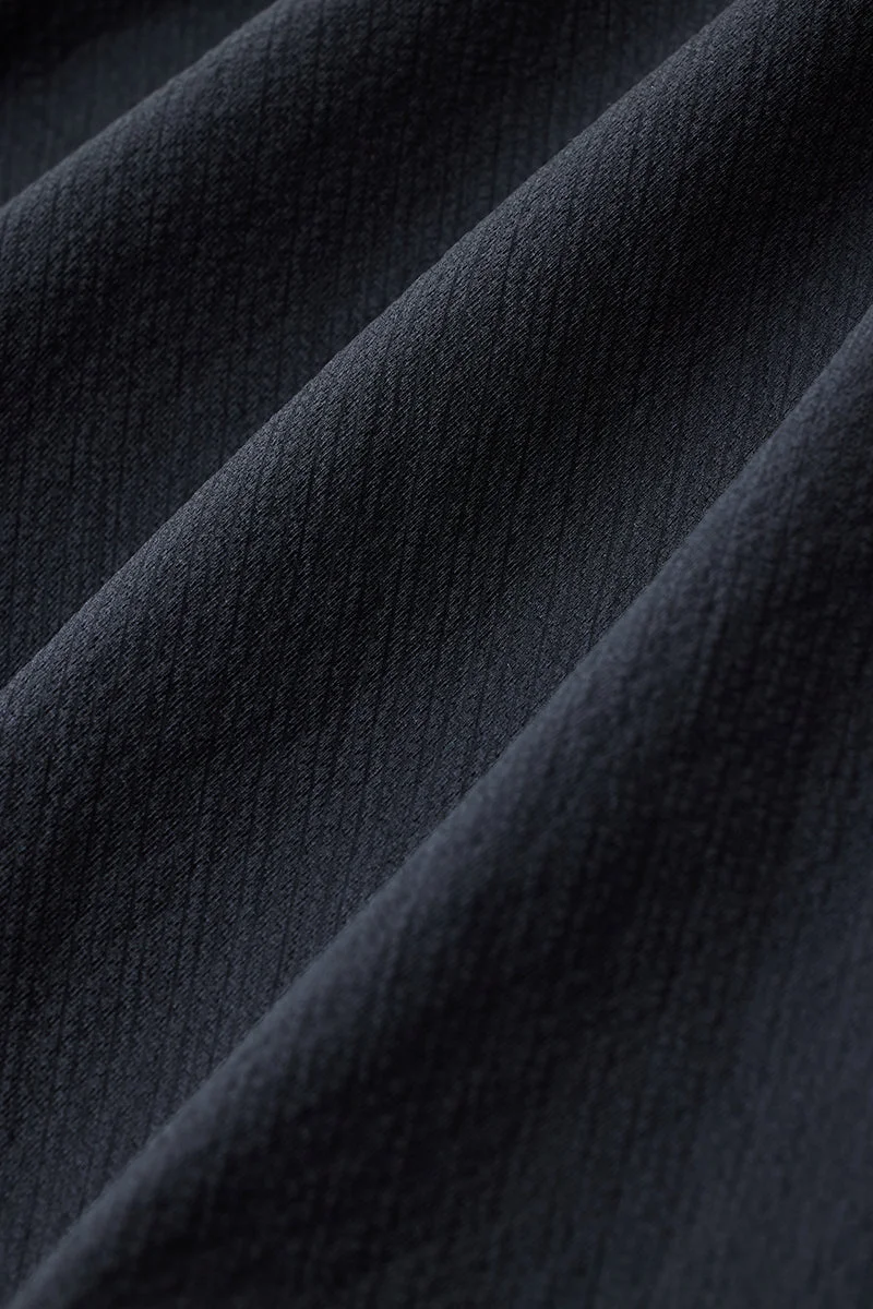 SNITCH black Textured Oversized Shirt for Men | Best Price UAE