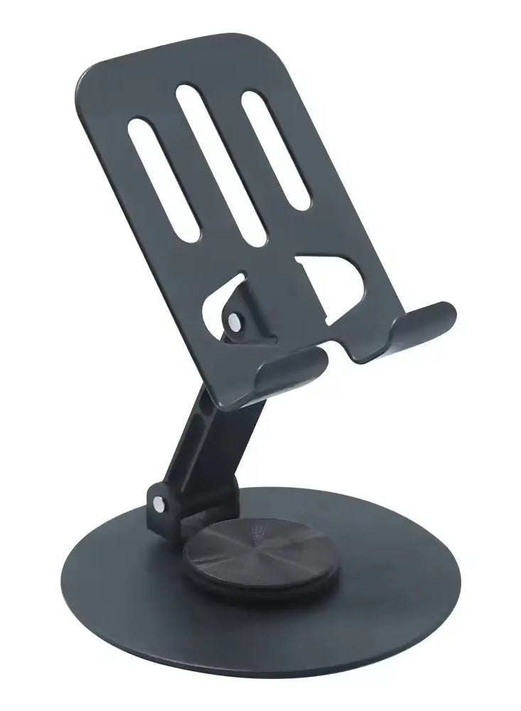 DUSALA New Design Foldable Phone Stand For Desk Anti-Slip 360 Rotating Metal Mobile Phone Holders For All Phones Dock Holder - Image 1