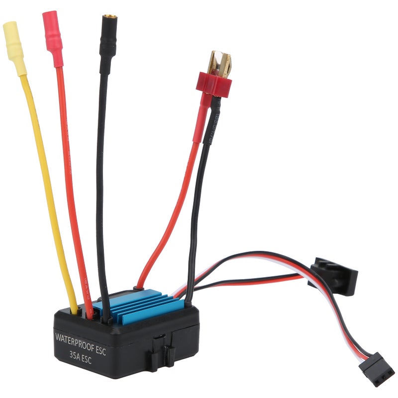 35A Small Brushless Electronic Speed Controller ESC for 1/18 1/16 Remote Control CarBlue - Image 5