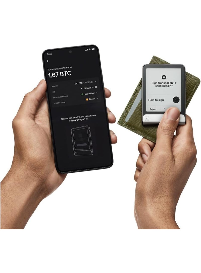 ليدجر فليكس - جهاز توقيع العملات الرقمية بشاشة لمس - إدارة آمنة لجميع أصولك الرقمية وهويتك عبر تطبيق محفظة ليدجر - Image 5