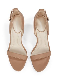 CALVIN KLEIN LEATHER HEELED SANDALS - 9 CM  - Image 5