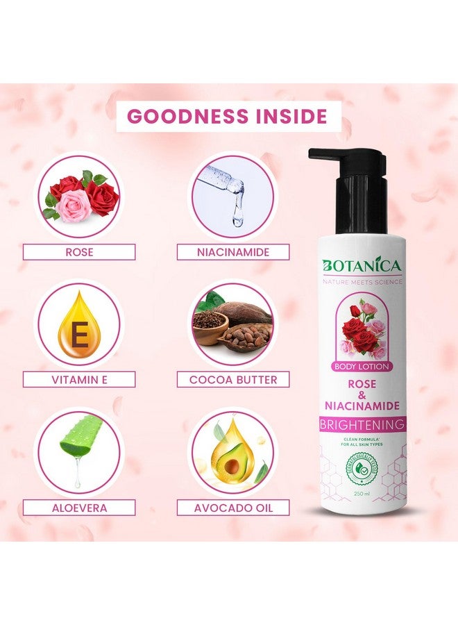 Jaquline USA Botanica Rose Niacinamide Body Lotion 250Ml - Image 3
