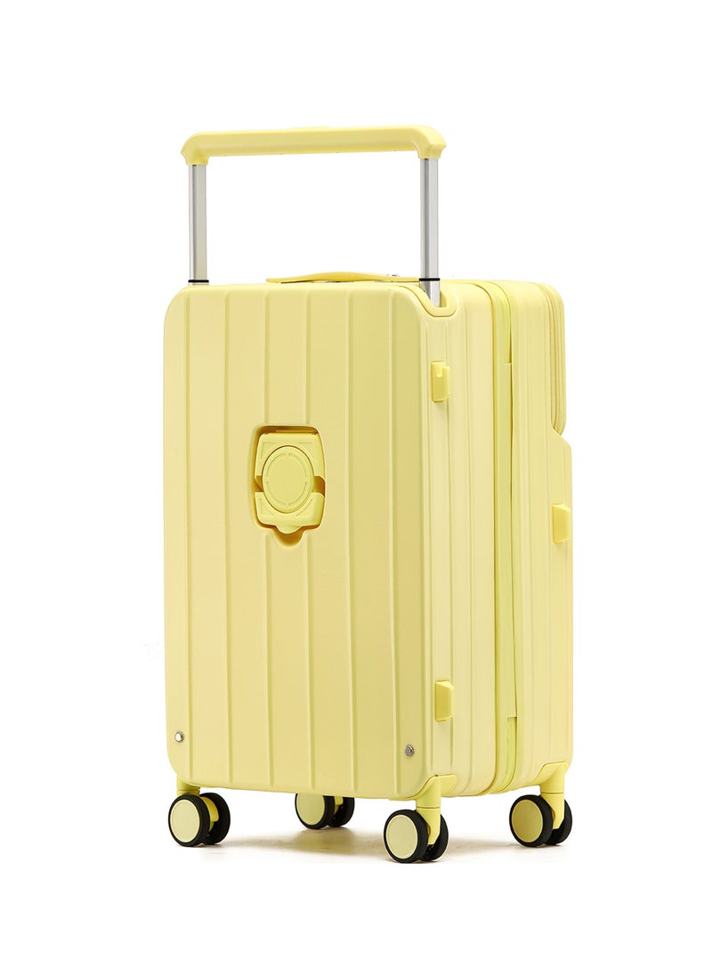 LIGHTGO - LIGHTGO 7615 yellow 22.5” Suitcase check in luggage with Expandable with TSA travel case YKK ZIPPER - Image 1