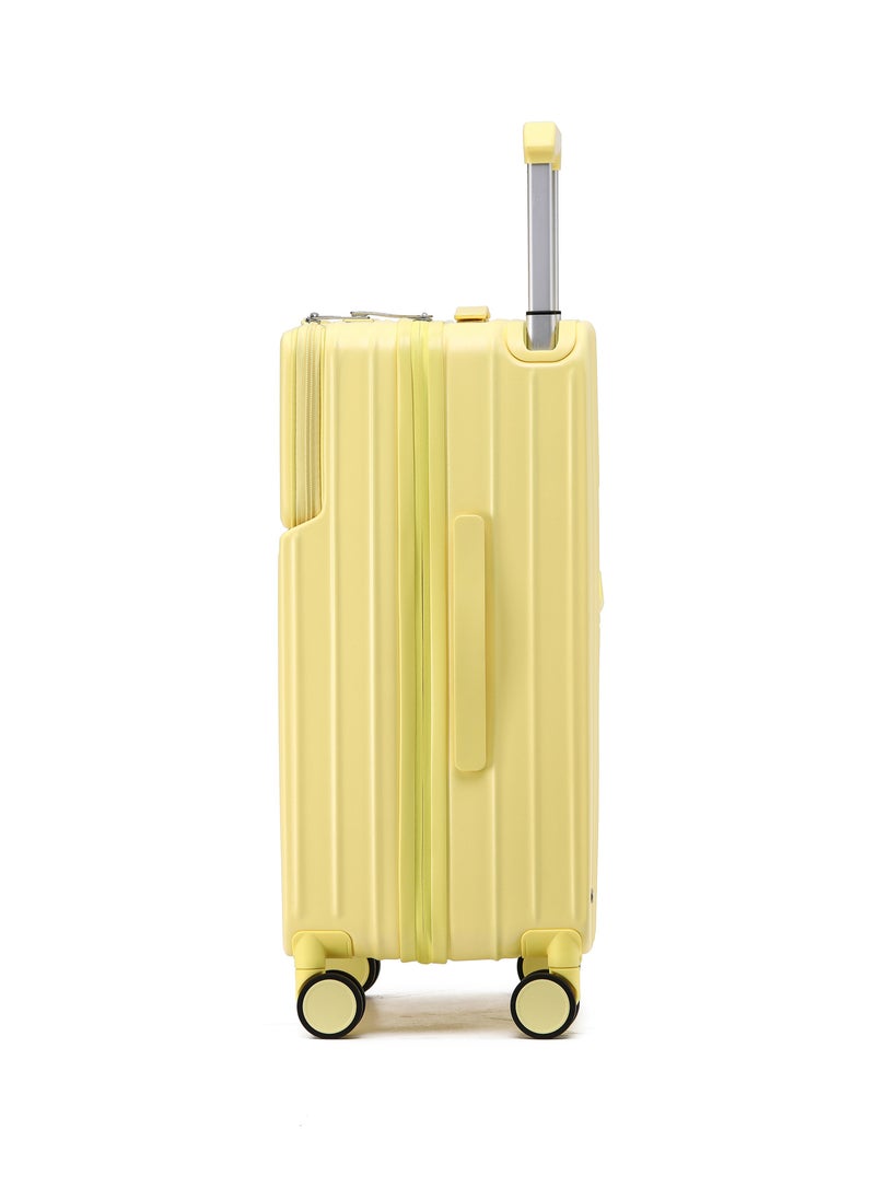 LIGHTGO - LIGHTGO 7615 yellow 22.5” Suitcase check in luggage with Expandable with TSA travel case YKK ZIPPER - Image 1
