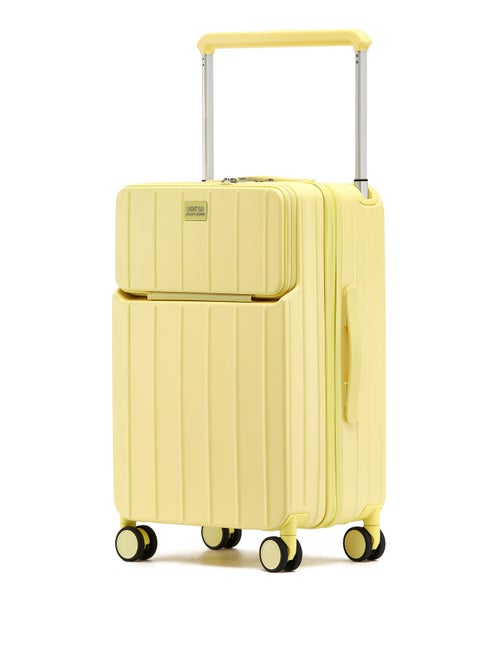 LIGHTGO 7615 yellow 22.5” Suitcase check in luggage with Expandable with TSA travel case YKK ZIPPER