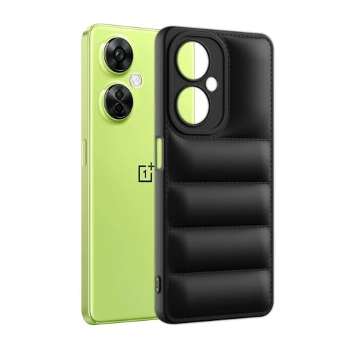 Plus Puffer Case Camera Protection Soft Back Cover for OnePlus Nord Ce 3 Lite 5G - Black - Image 3