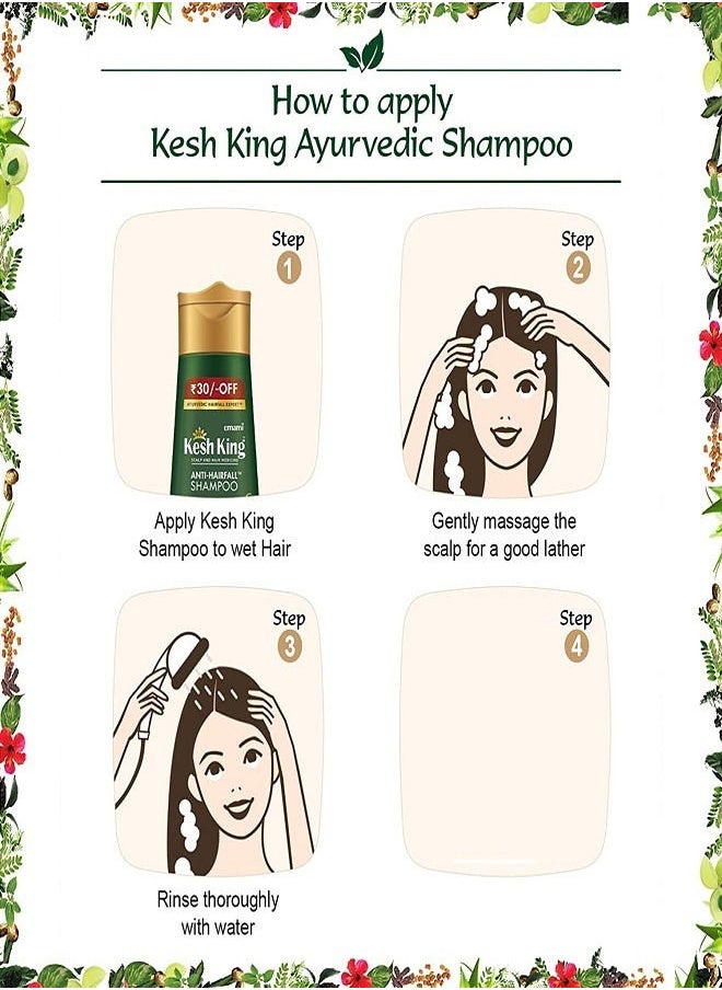 Kesh King 2 Pieces Shampoo Scalp and Hair Medicine Anti Hairfall Ayurvedic 200ml  - Image 5
