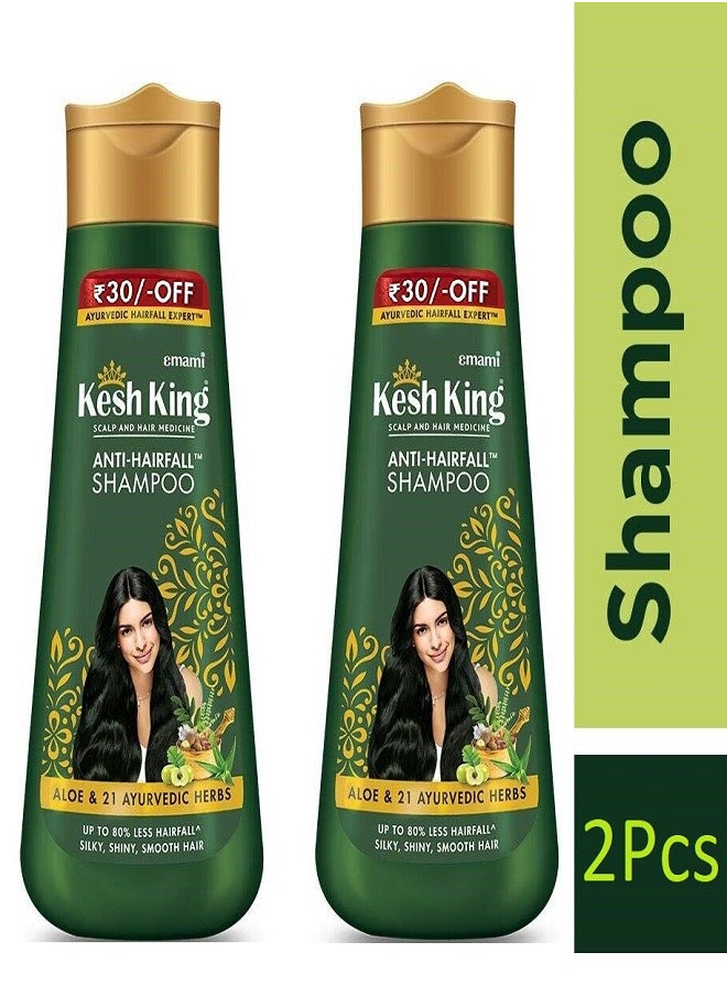 Kesh King 2 Pieces Shampoo Scalp and Hair Medicine Anti Hairfall Ayurvedic 200ml  - Image 2