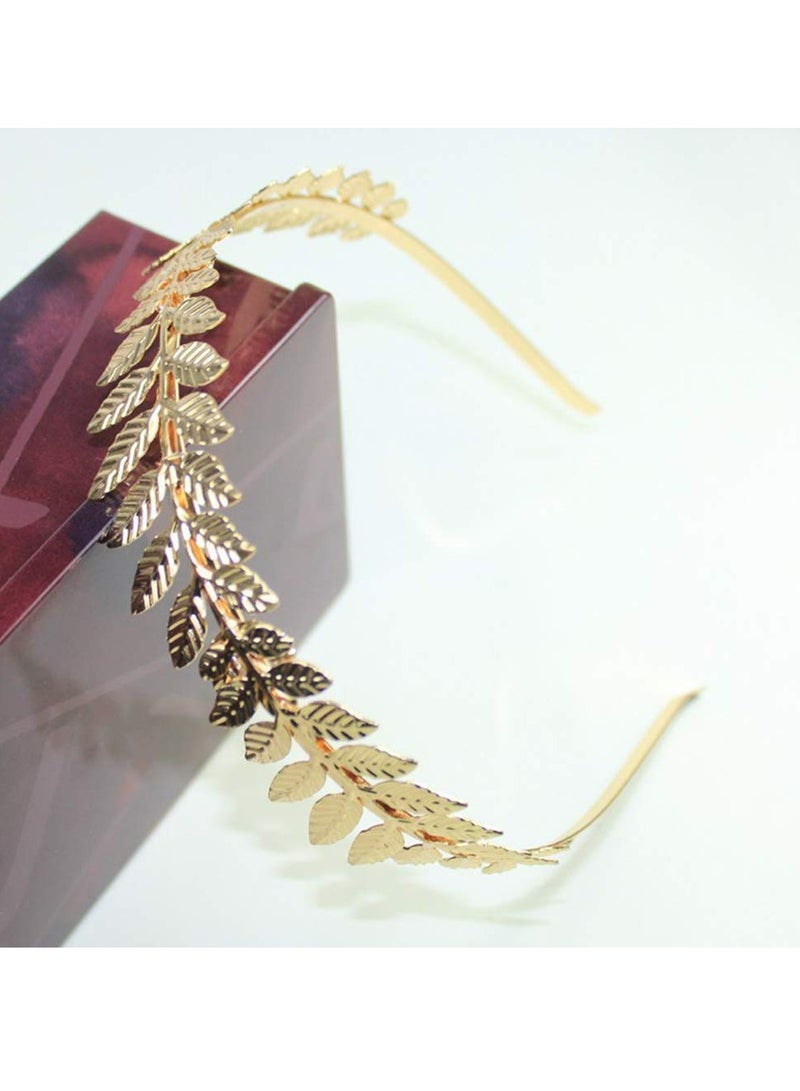Oasisgalore 2 Pack Leaf Headbands, Party Hair Hoops for Women & Girls, Handmade Wedding & Cosplay Headwear. - Image 5