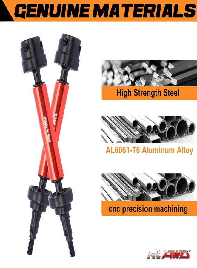 RCAWD Axle Shafts for ARRMA ARRMA 3S & Mega 550 1/10 Granite Senton Vorteks Big Rock V3 & Crew Cab Upgrades, Drive Shafts Parts for #AR310870#ARAC3974 Red - Image 3