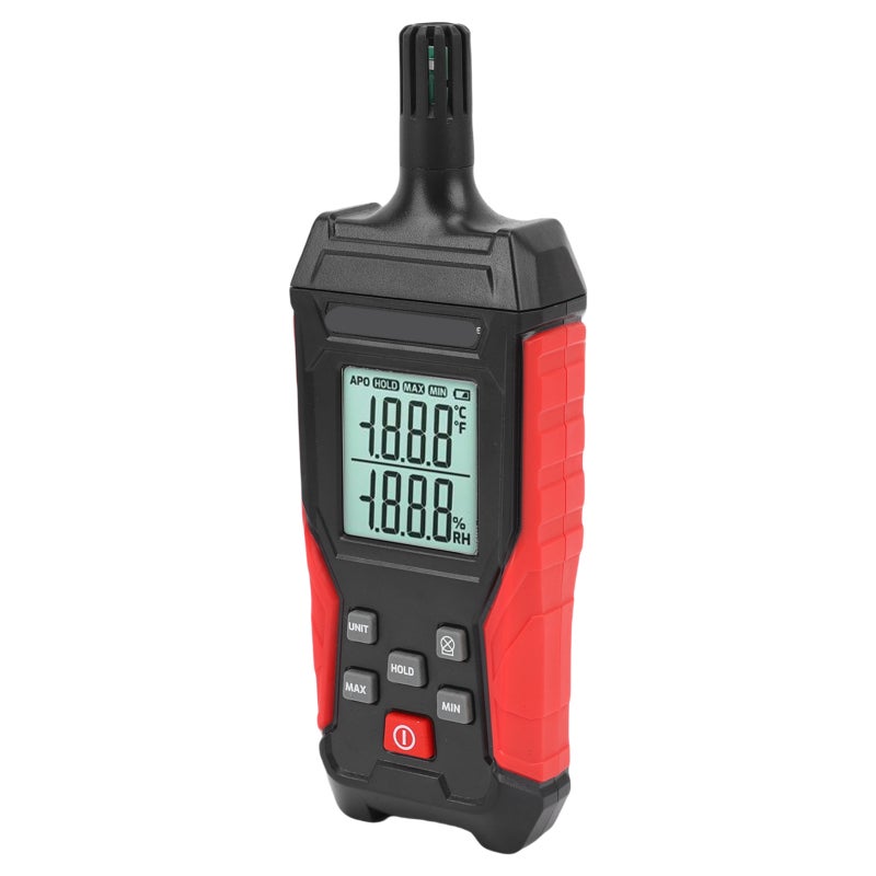 TASI Digital Temperature Humidity Meter Electronic Detector with Backlit Data Hold Handheld Accurate Hygrometer - Image 2