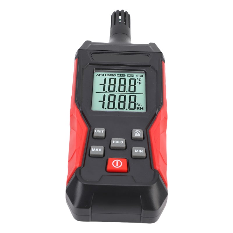 TASI Digital Temperature Humidity Meter Electronic Detector with Backlit Data Hold Handheld Accurate Hygrometer - Image 4