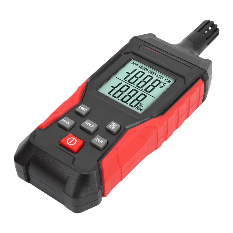 TASI Digital Temperature Humidity Meter Electronic Detector with Backlit Data Hold Handheld Accurate Hygrometer - Image 3