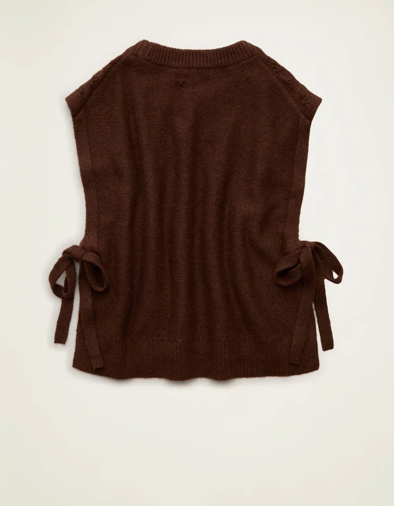 American Eagle  AE Whoa So Soft Cable Knit Vest for Women | Best Price UAE