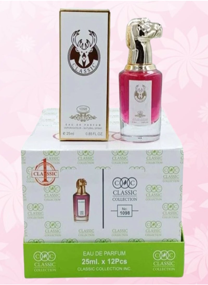 12 Pieces Classic Number 1098 Perfume 25 Ml EDP - pzsku/Z2C32F0E071F934852CBCZ/45/_/1686863896/8ef989c3-0484-4cae-bfb6-04f6c4c30e81