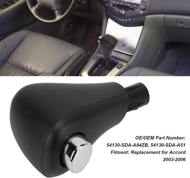 Acouto Gear Shift Knob Handle Lever Replacement for Accord 2003-2006 - Image 2