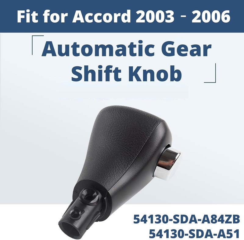 Acouto Gear Shift Knob Handle Lever Replacement for Accord 2003-2006 - Image 3