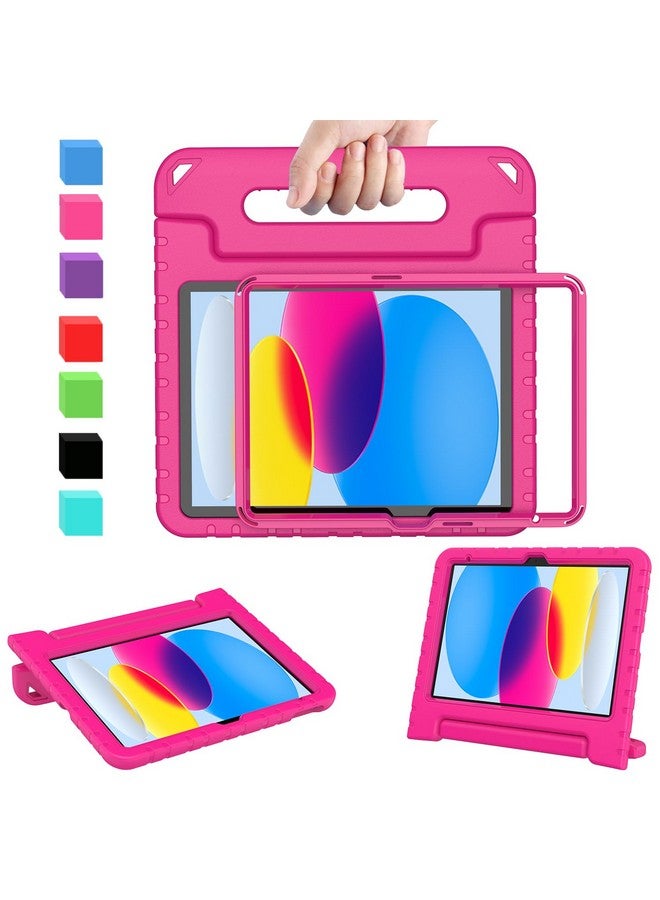 AVAWO AVAWO Kids Case for New iPad (A16) 11th Generation 11 Inch 2025, iPad 10th Generation 10.9" 2022 with Built-in Screen Protector Durable Shockproof Lightweight Handle Cover for i Pad 10/11 Gen, Rose  - Image 1
