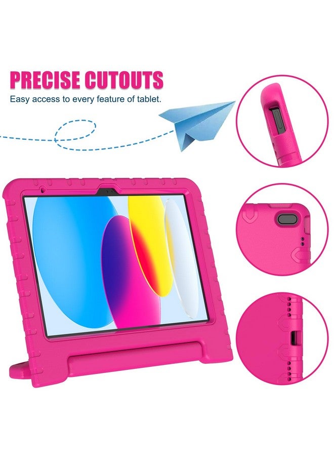 AVAWO AVAWO Kids Case for New iPad (A16) 11th Generation 11 Inch 2025, iPad 10th Generation 10.9" 2022 with Built-in Screen Protector Durable Shockproof Lightweight Handle Cover for i Pad 10/11 Gen, Rose  - Image 4