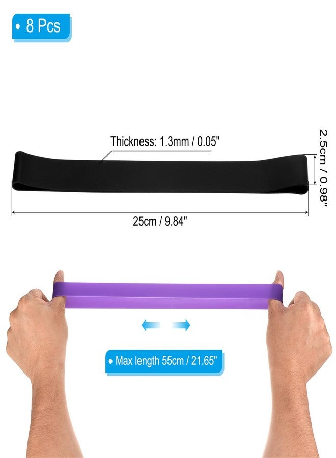 PATIKIL Towel Bands, 8 Pack Elastic Towel Clips Cruise Essentials Windproof Silicone Beach Towel Straps for Beach Pool Cruise Chairs, Black - Image 2