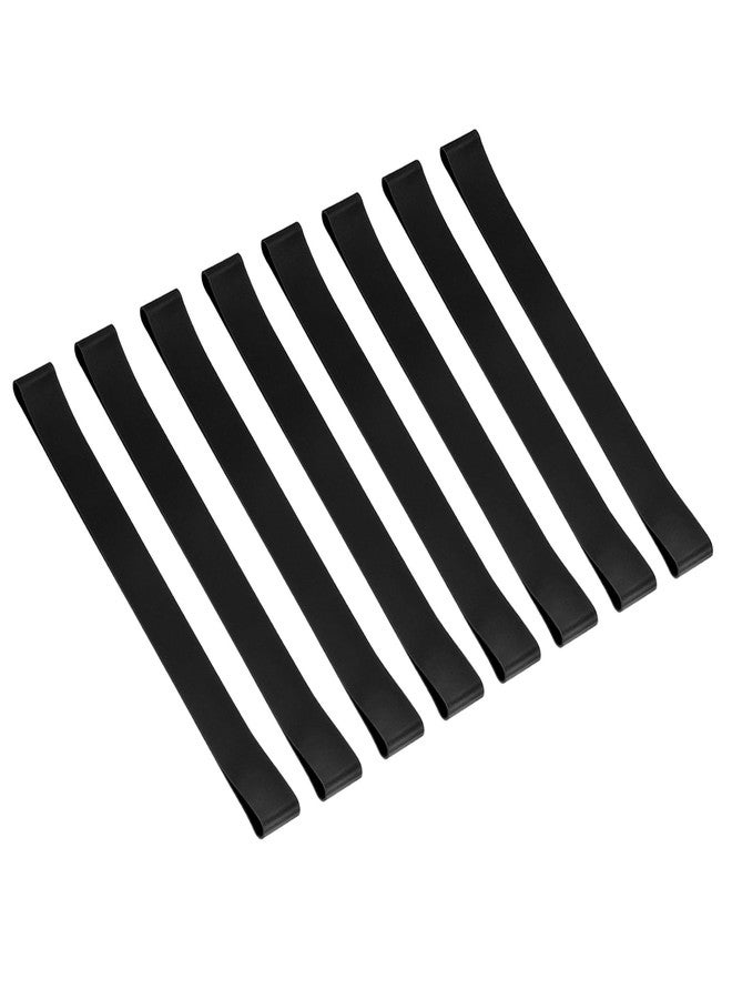 PATIKIL Towel Bands, 8 Pack Elastic Towel Clips Cruise Essentials Windproof Silicone Beach Towel Straps for Beach Pool Cruise Chairs, Black - Image 1