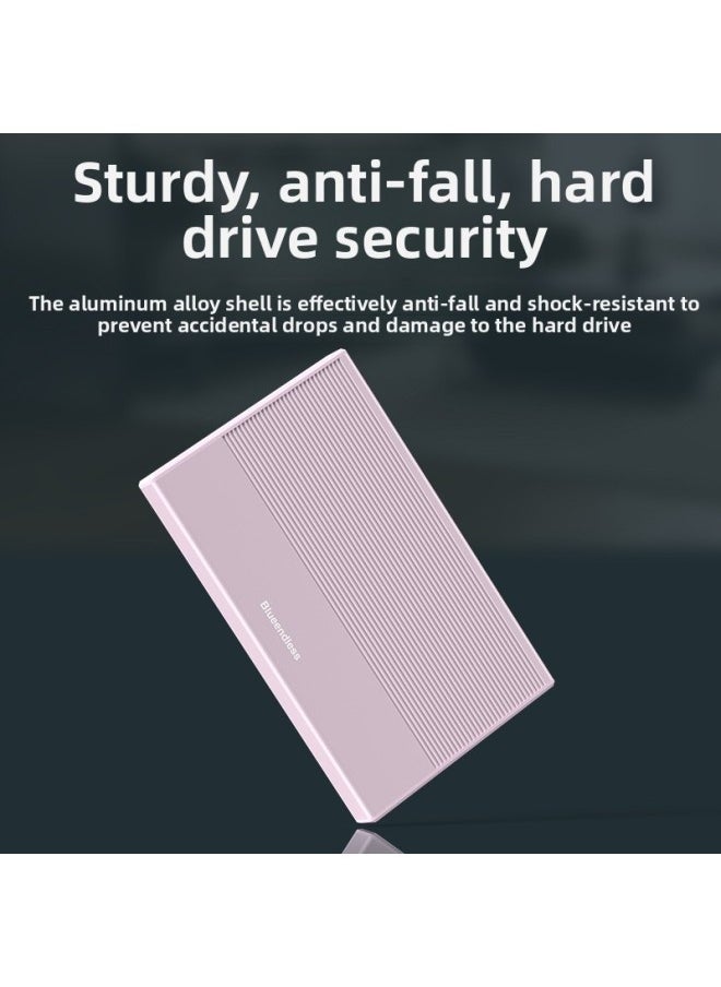 Tool-Free Metal USB3.0 External Hard Drive Enclosure 2.5 Inch SATA Interface For Notebook Portable Storage Box-Color:Aluminum Alloy Blue [MicroB Mouth]]  - Image 5