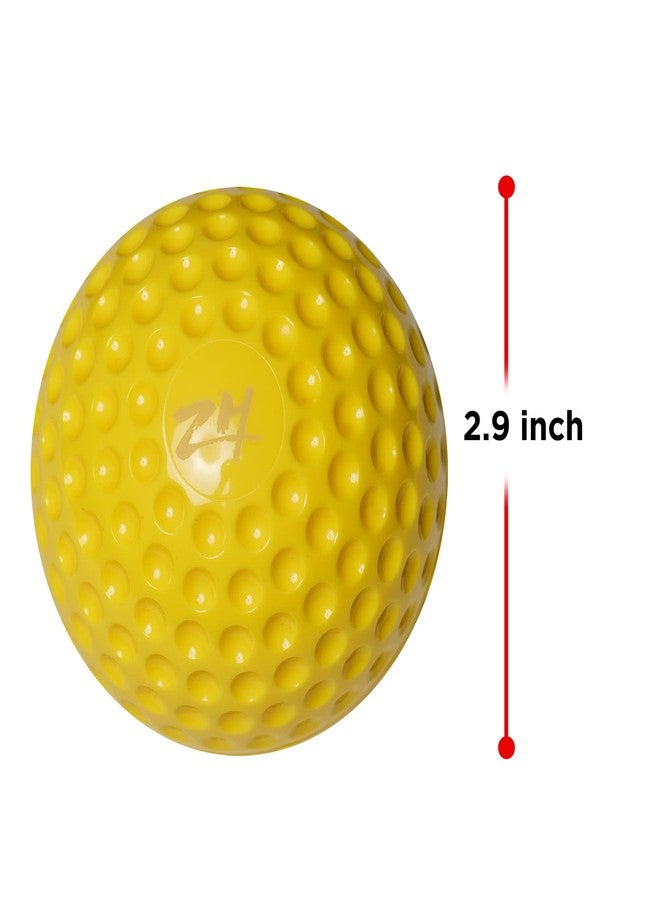 Furlihong 9-Inch Sting-Free Dimpled Training Baseballs for 898BH, 636BH, 737BH, 767BH, 698TPCBH Machines, 5.11 oz/pcs, 2.9 Inches Diameter, by The Dozen, Yellow - Image 3