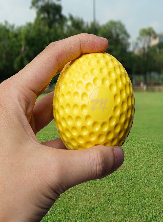 Furlihong 9-Inch Sting-Free Dimpled Training Baseballs for 898BH, 636BH, 737BH, 767BH, 698TPCBH Machines, 5.11 oz/pcs, 2.9 Inches Diameter, by The Dozen, Yellow - Image 2