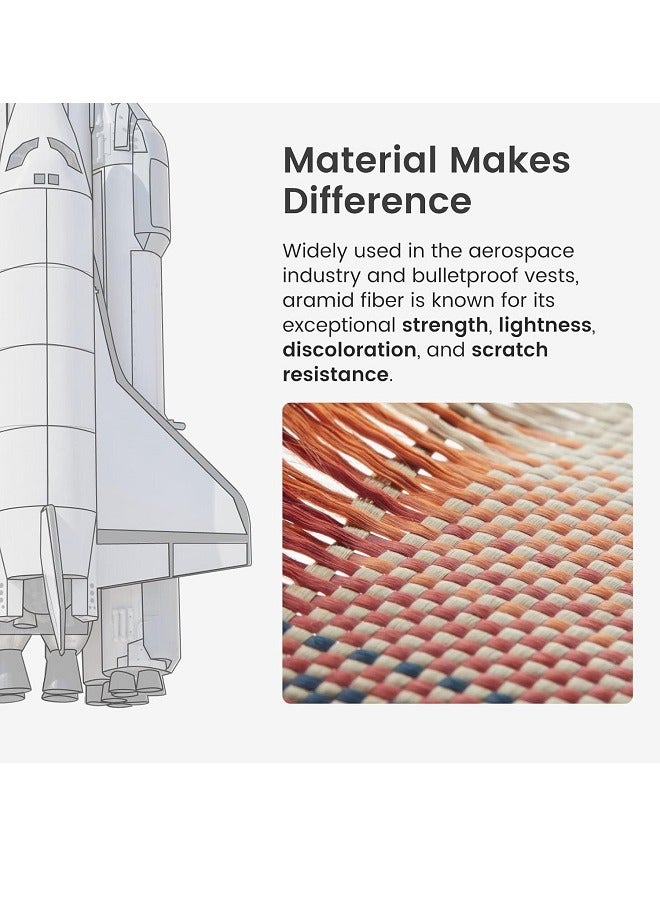 yalilai Case for Samsung Galaxy S25 Ultra with MagSafe, Slim Style & Light Minimalist Protective Cover, 600D Aramid Fiber Made, Sunset - Image 3