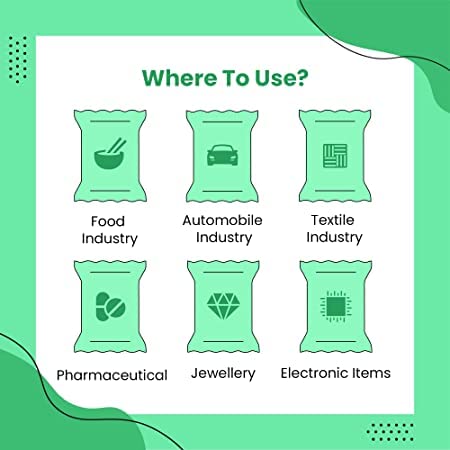 Elysian Dehydrating Agent Silica Crystal 50 Gram Packets White For Moisture Absorber Room Kitchen Wardrobe Cupboard Bedroom Camera Shoes 1000 Gram Each Pouch 50 Gram - Image 4