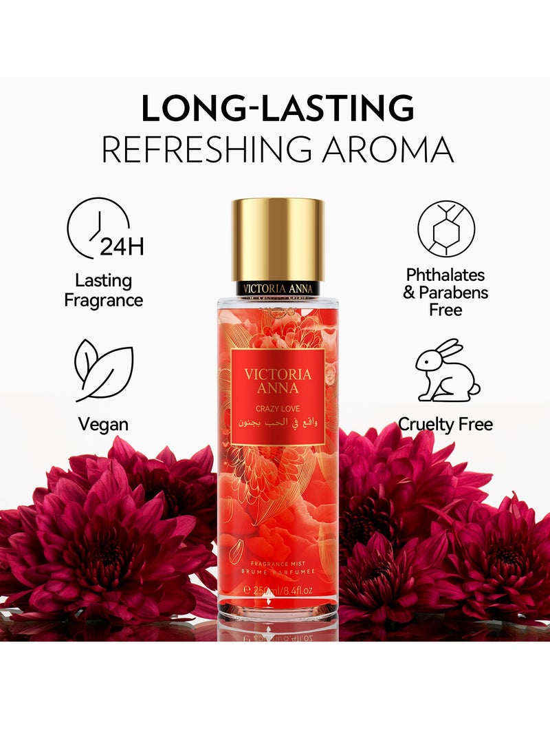 VICTORIA ANNA 250ml Fragrance Gift Sets body spray with fragrance lotion - Image 2