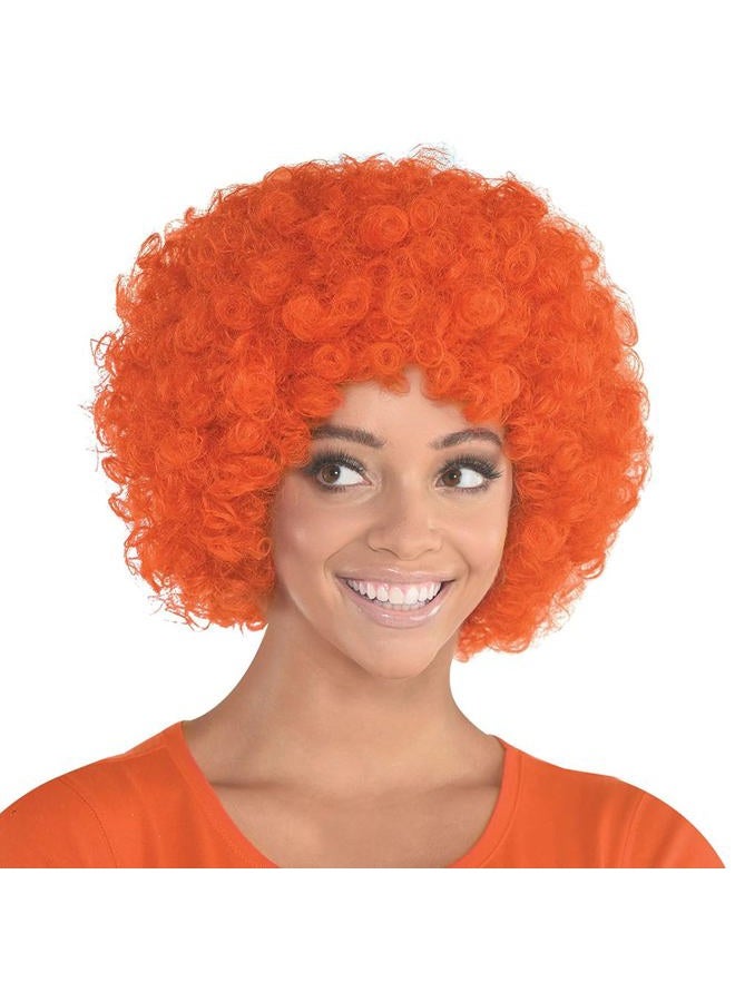 Amscan Costume Accessory Curly Wig Orange